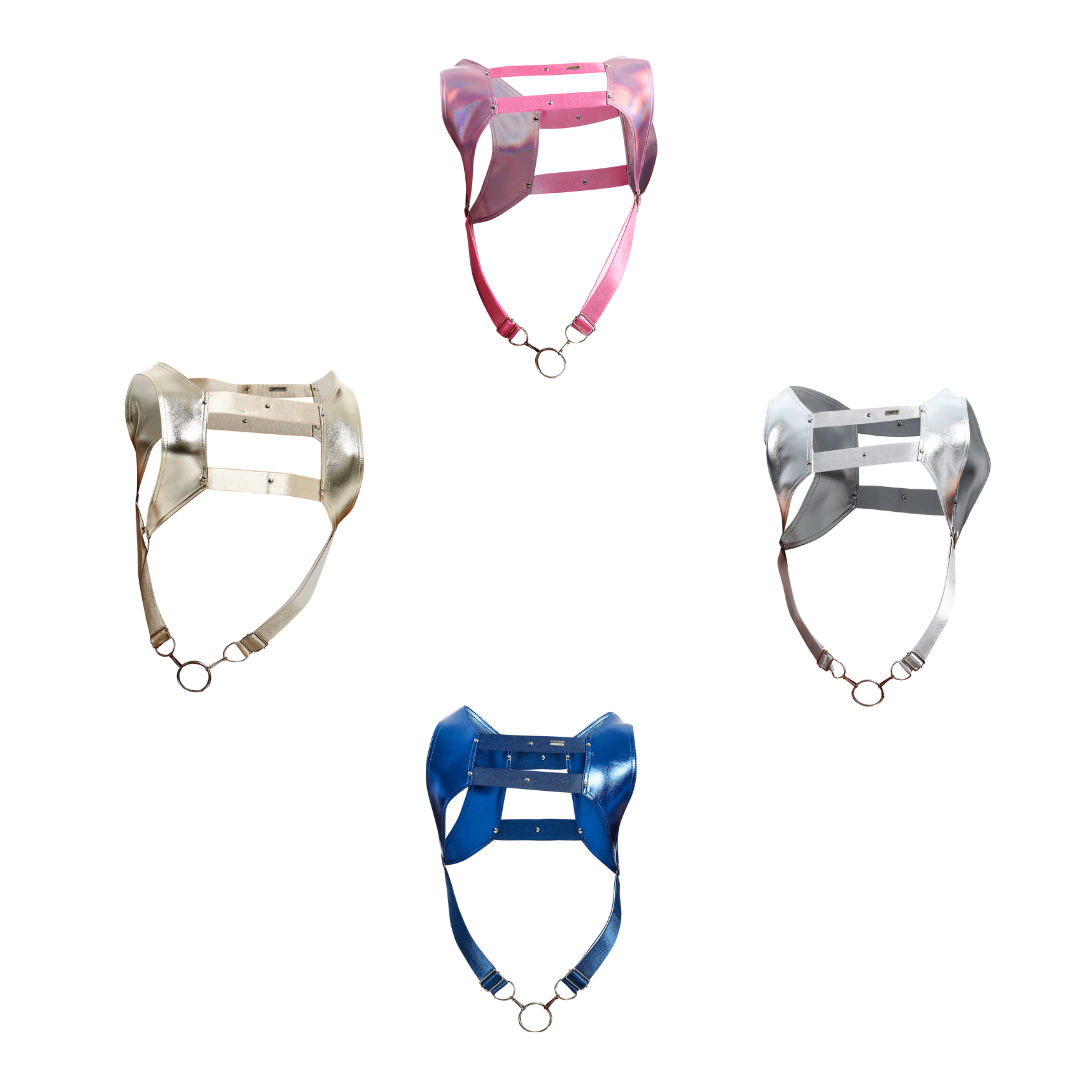 Dngeon Croptop Harness Cockring -Mirror-