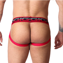 Dog Red Jockstrap back view by Gigo Underwear