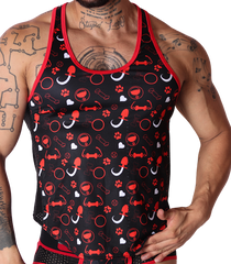 Dog Red Tank by Gigo Underwear