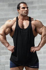 Jed North Herren Classic Bodybuilding Racerback Stringer - Premium Schwarz