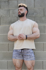 Jed North Herren Box Cut Muscle-Shirt - Hellkhaki