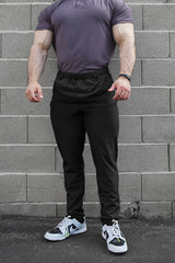 Jed North Herren Schnelltrocknende Tech-Hose - Schwarz