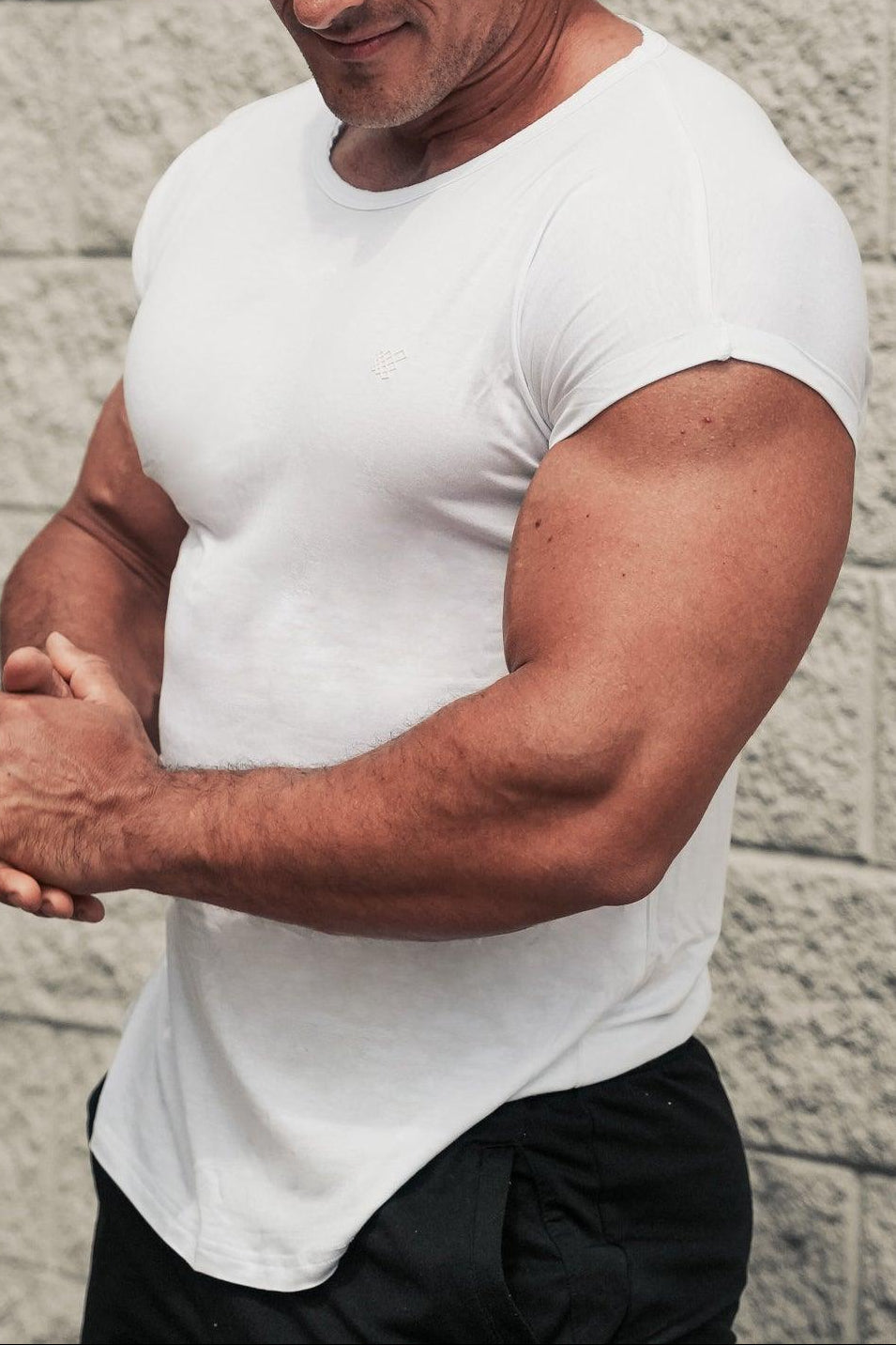 Jed North Herren Evolve Cap Sleeve Muscle T-Shirt 2.0 - Off White