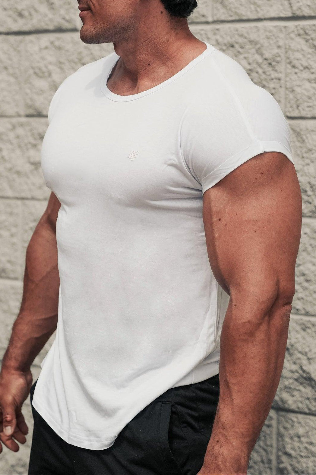 Jed North Herren Evolve Cap Sleeve Muscle T-Shirt 2.0 - Off White