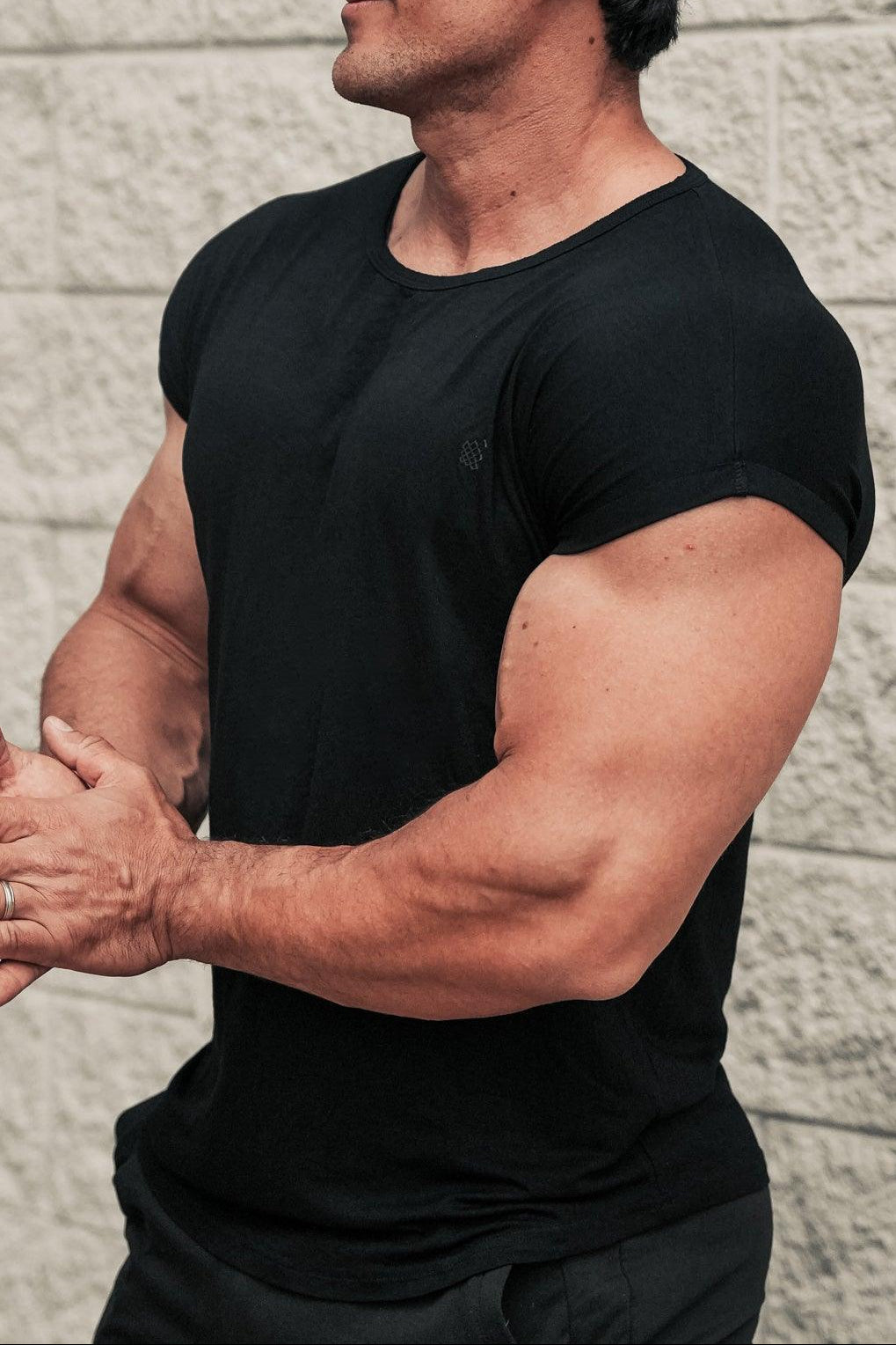 Jed North Herren Evolve Cap Sleeve Muscle T-Shirt 2.0 – Schwarz
