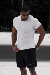 Jed North Herren Agile Kurzarm-Trainingsshirt - Hellgrau