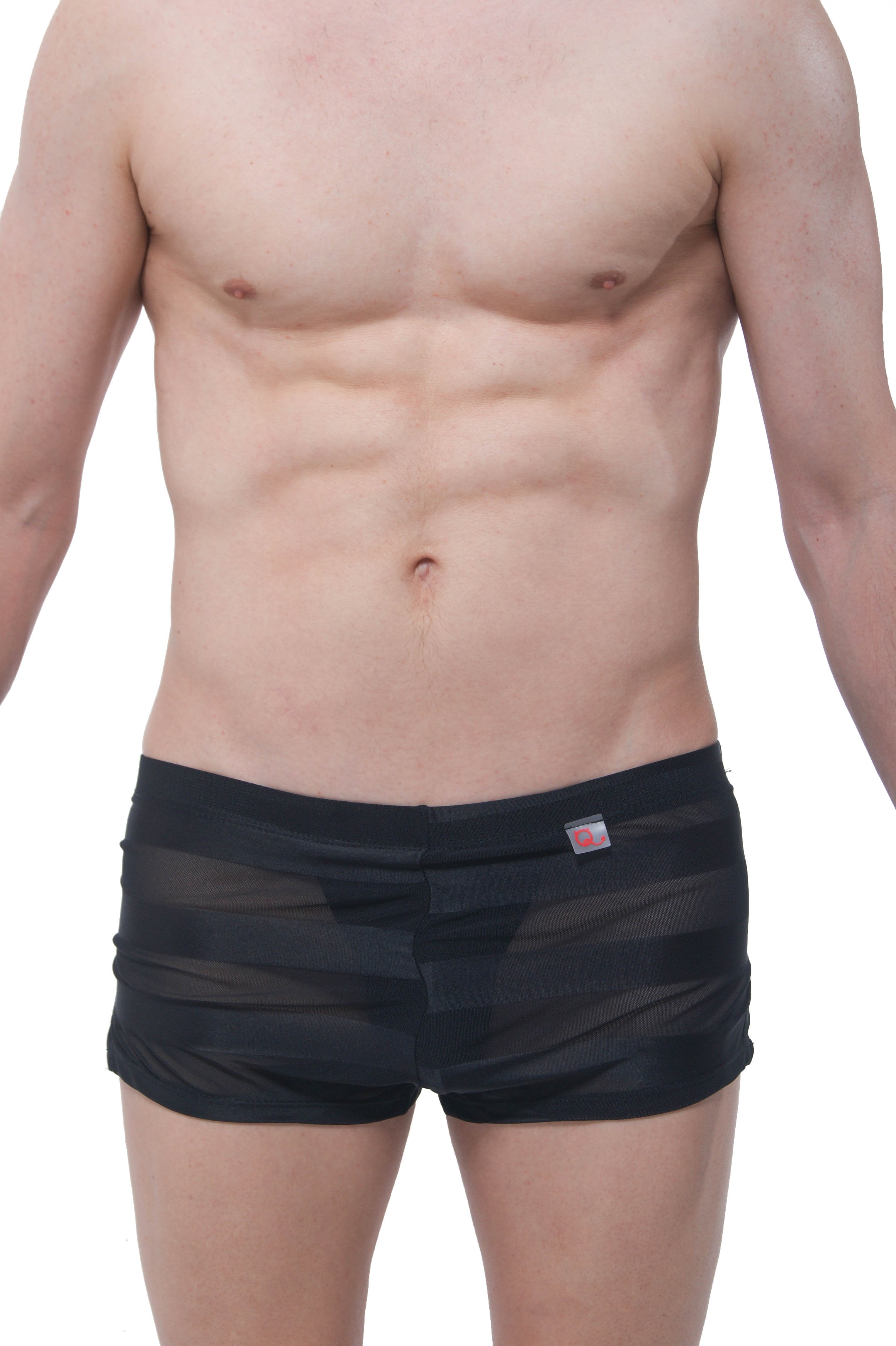 Shorts Mesh Stripe Jock Black