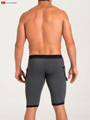 Go Softwear 4954 Men's California Bliss Yoga Short - Charcoal