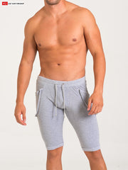 Go Softwear 4954 Herren California Bliss Yoga-Short - Heather Grey
