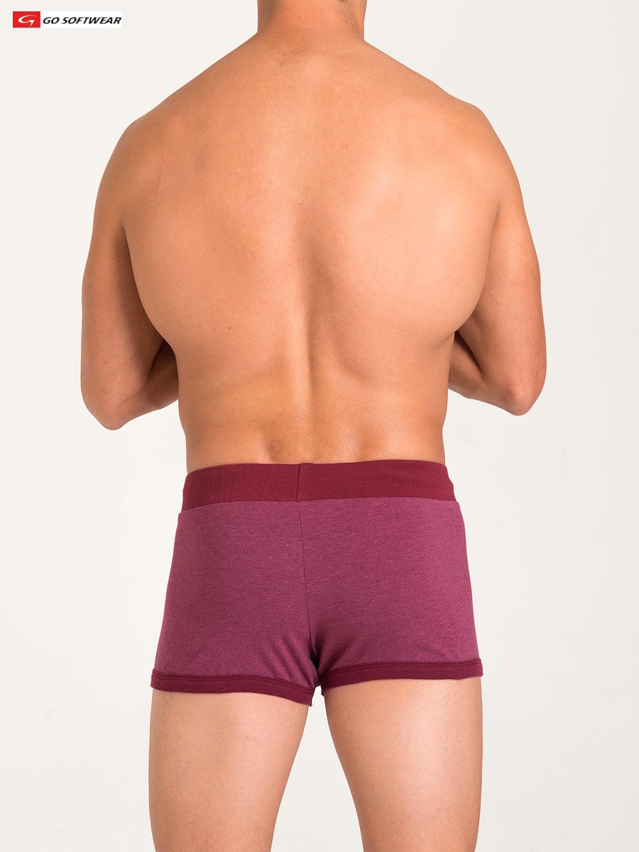 Go Softwear 4943 Men's California Bliss Row Short - Maroon