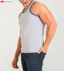 Go Softwear 4946 Men's California Bliss Classic Tank Top - Heather Grey