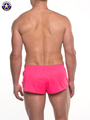 AMERICAN JOCK 8316 Men's Ultra Running  Short - Pink