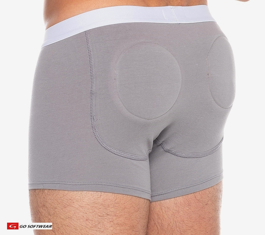 Go Softwear 2723 Men's Boost Padded Boxer - Pewter