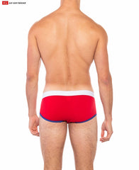 Go Softwear 2021 Men's Cal. Classic Boy Brief - Scarlet/Royal Blue