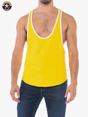 AMERICAN JOCK 8407 Men's Sports Stringer Tank - Gold Yellow