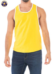AMERICAN JOCK 8405 Herren-Sporttanktop mit tiefem Armausschnitt - Goldgelb