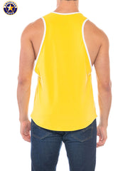 AMERICAN JOCK 8405 Herren-Sporttanktop mit tiefem Armausschnitt - Goldgelb