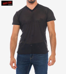 Hard Core 5537 Men's X Mini Mesh V-Tee - Midnight