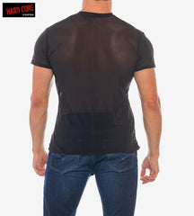 Hard Core 5537 Men's X Mini Mesh V-Tee - Midnight