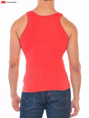 Go Softwear 4915 Men's Resort Rib Tank - Calypso Coral