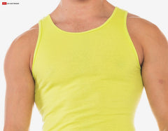Go Softwear 4915 Men's Resort Rib Tank - Sunny Lime