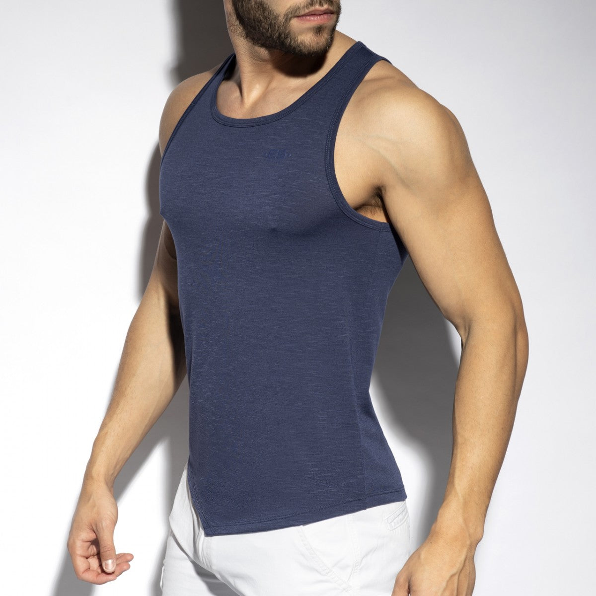 ES Collection Flame Tank Top - Navy