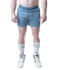 Nasty Pig Emboss Rugby Short - Mirage Blue