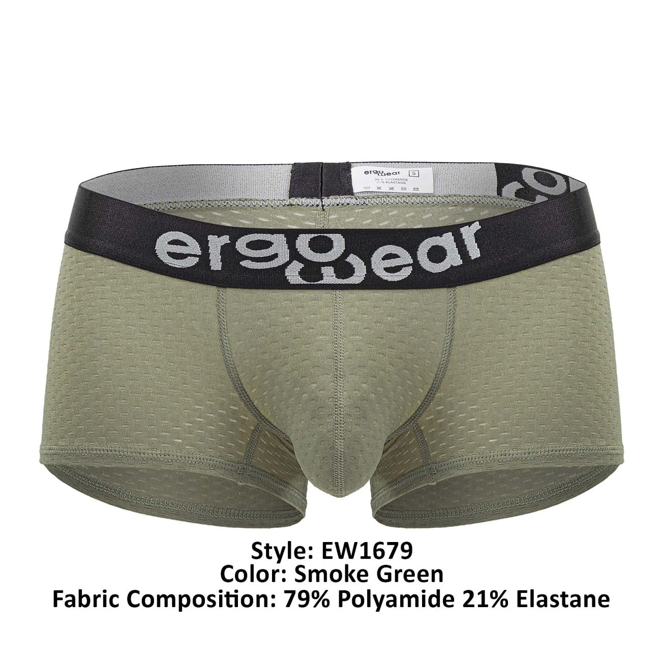 Boxer ErgoWear EW1679 MAX FLOW Couleur Vert Fumé