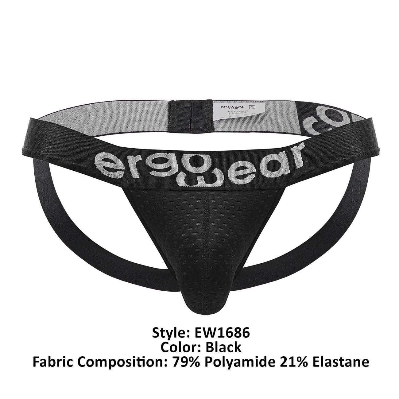 Jockstrap ErgoWear EW1686 MAX FLOW Couleur Noir