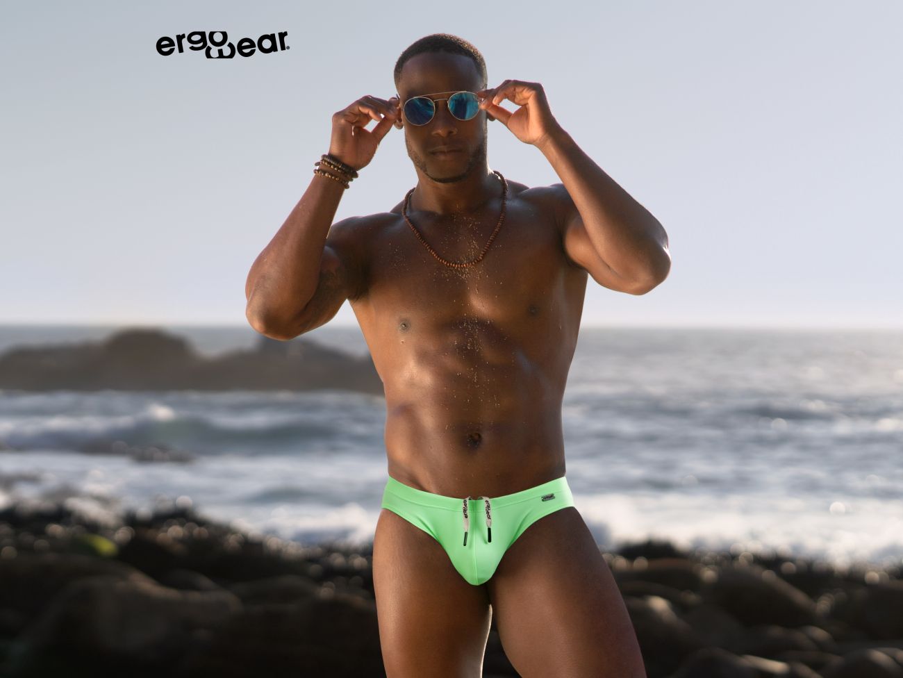 Slip de bain ErgoWear EW1692 X4D SW Couleur Vert vif