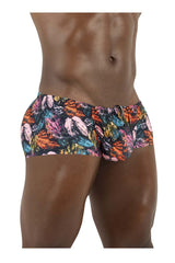 ErgoWear EW1696 FEEL SW Swim Trunks Color Pink Leaves