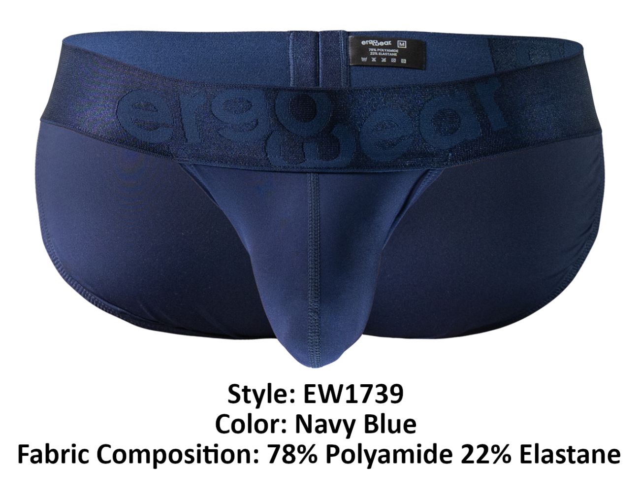 Maillot de bain ErgoWear EW1739 MAX BOLD, couleur bleu marine