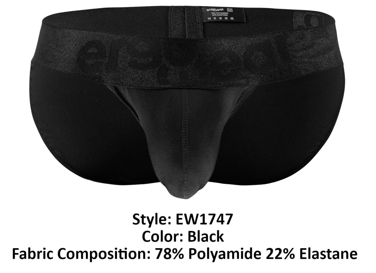 Maillot de bain ErgoWear EW1747 MAX BOLD, couleur noir