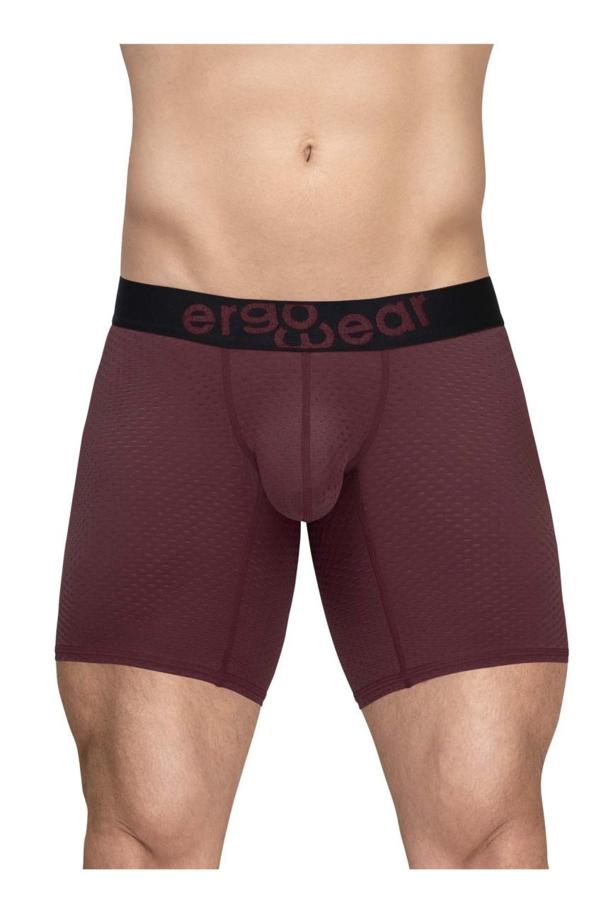 Boxer ErgoWear EW1796 MAX FLOW, couleur bordeaux