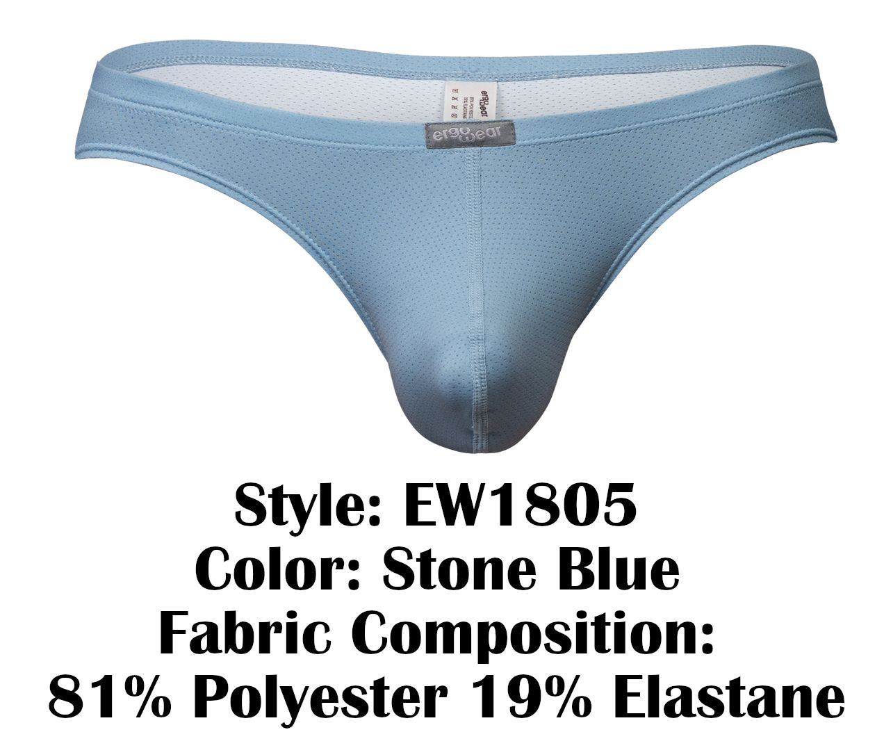 ErgoWear EW1805 X4D SE Thongs Color Stone Blue
