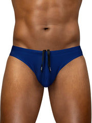 Royal blue ergo wear ew1832 x4d sw swim thongs with black drawstrings for comfortable beach wear