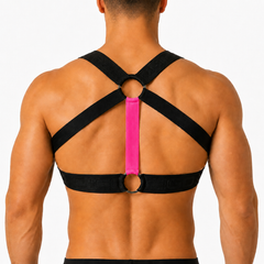Flux Fuchsia Harness back view by Gigo Underwear