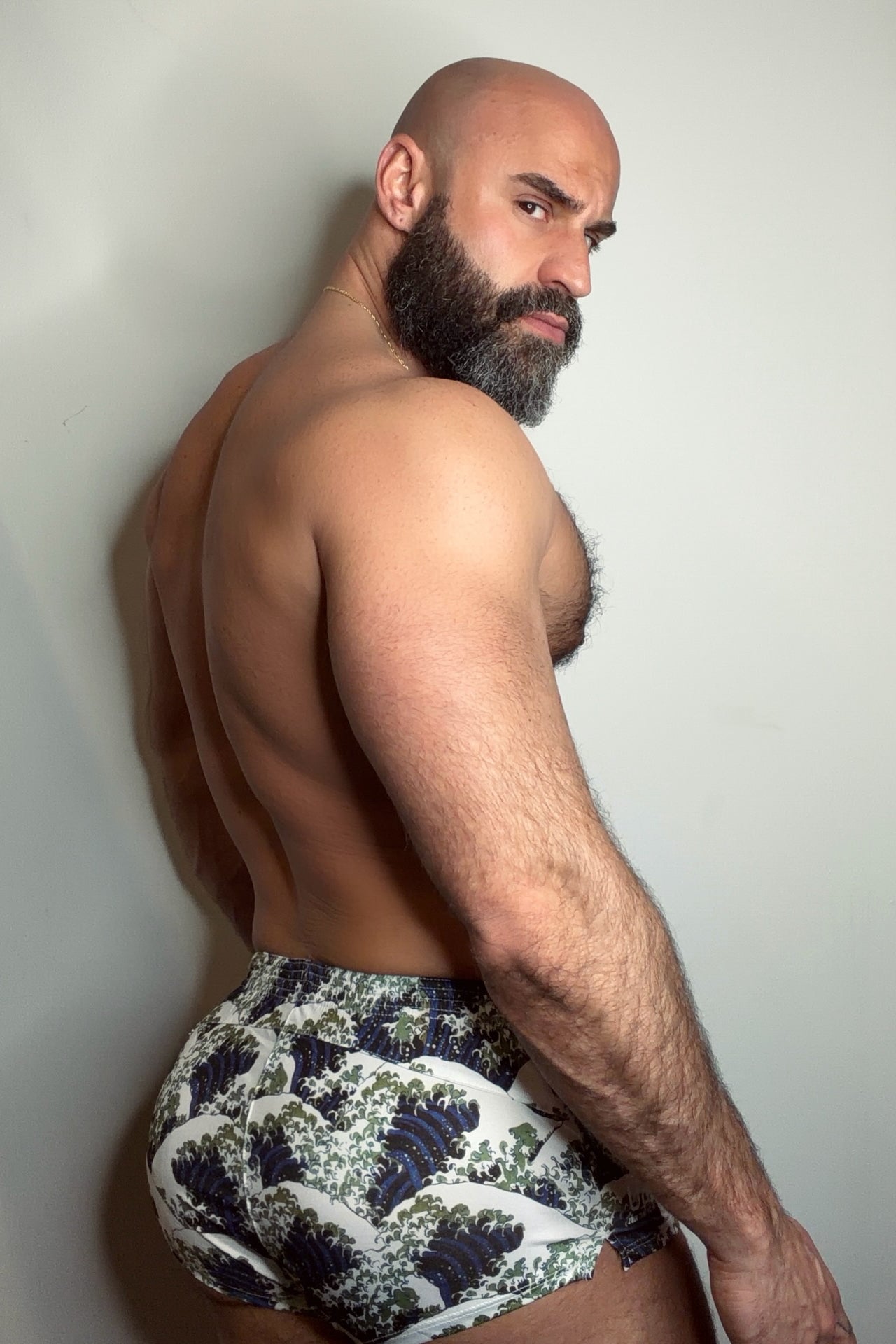 JJ Malibu Men's Stretch-It 2" Athletic Short Shorts - Waves