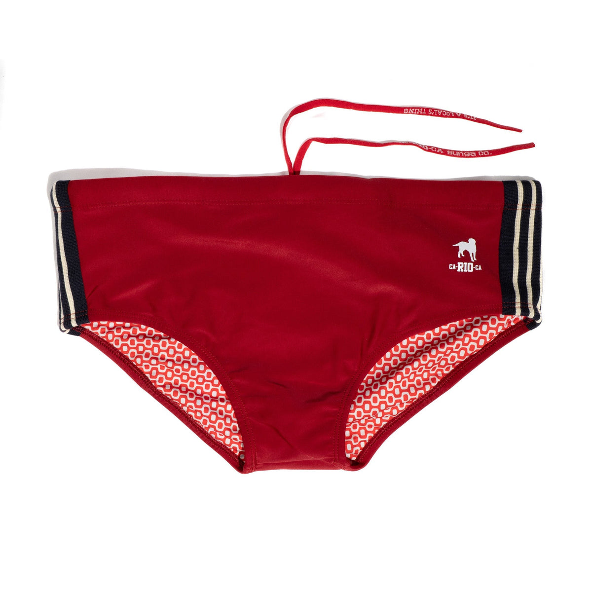 CA-RIO-CA Vermelho Sunga – Designer-Badehose