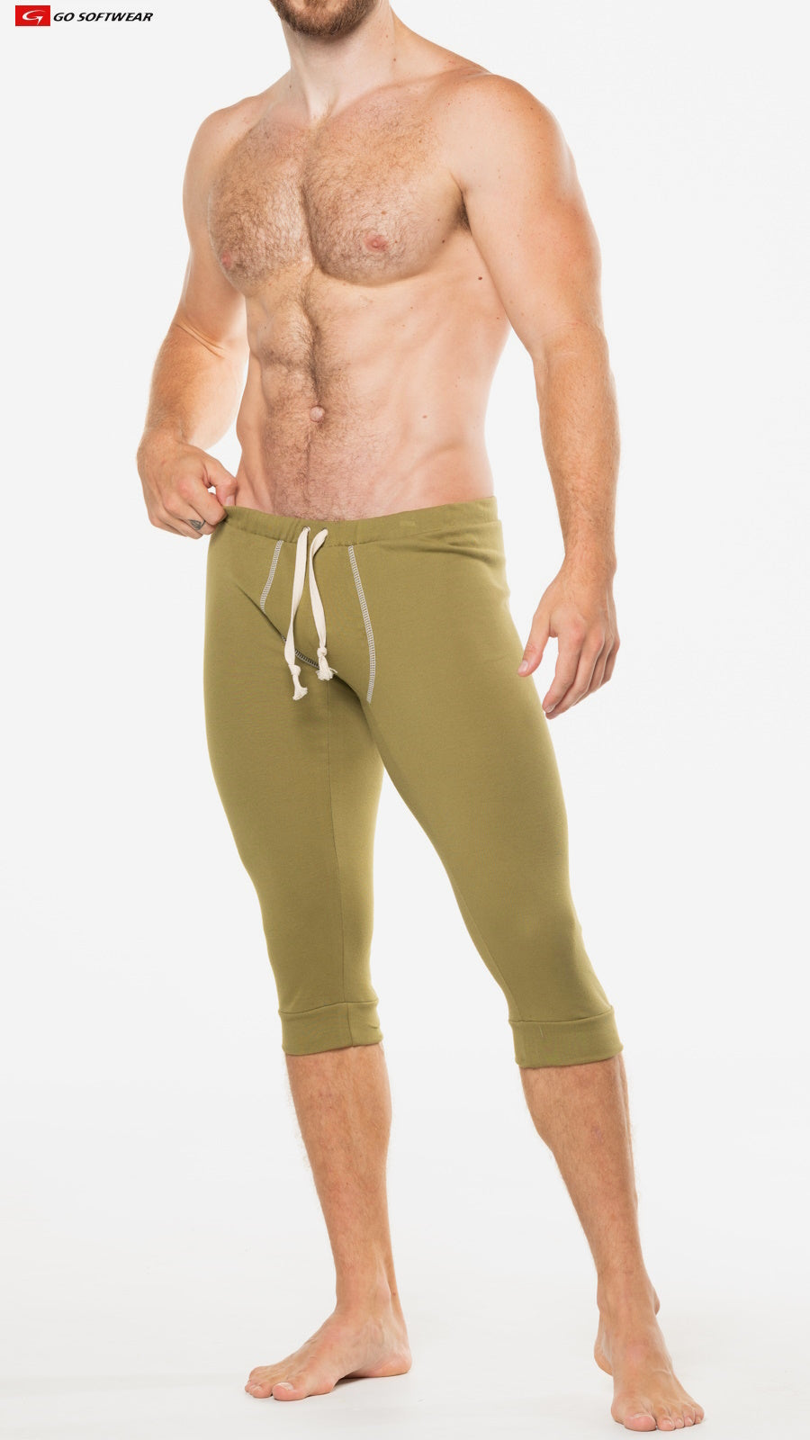 Go Softwear 4914 Herren California Lounge 3/4-Hose zum Hineinschlüpfen - Lite Olive