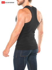Go Softwear 4895 Men's Lumber Jack Y-Back Tank Top - Black
