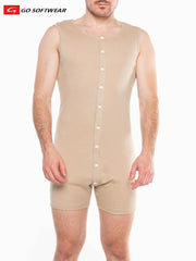 Go Softwear 4718 Men's Lumber Jack Open Back Onesy - Pebble Tan