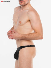 Go Softwear 4559 Men's Splash C-Ring Thong Swim - Onyx