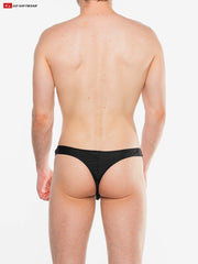 Go Softwear 4559 Men's Splash C-Ring Thong Swim - Onyx