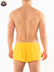 AMERICAN JOCK 8316 Men's Ultra Running Short - Yellow