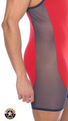 AMERICAN JOCK 8213 Men's Phys Ed Wrestler - Red