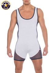 AMERICAN JOCK 8213 Men's Phys Ed Wrestler - White