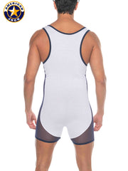 AMERICAN JOCK 8213 Men's Phys Ed Wrestler - White