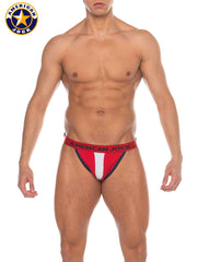 AMERICAN JOCK 8219 Men's Phys Ed Jockstrap - Red