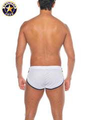 AMERICAN JOCK 8206 Men's Phys Ed Cool Down Short - White